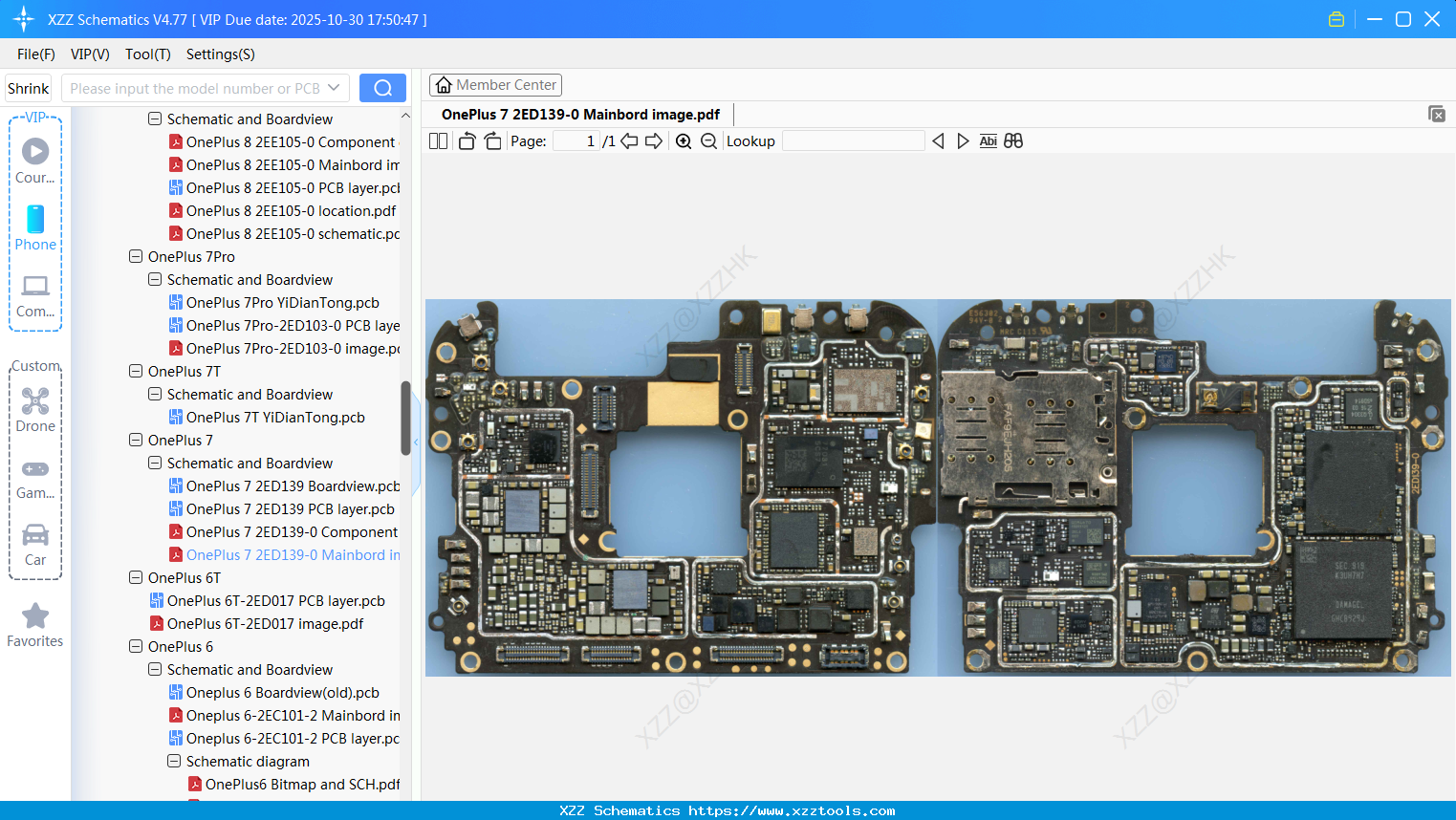 OnePlus 7 2ED139-0 Mainbord Image